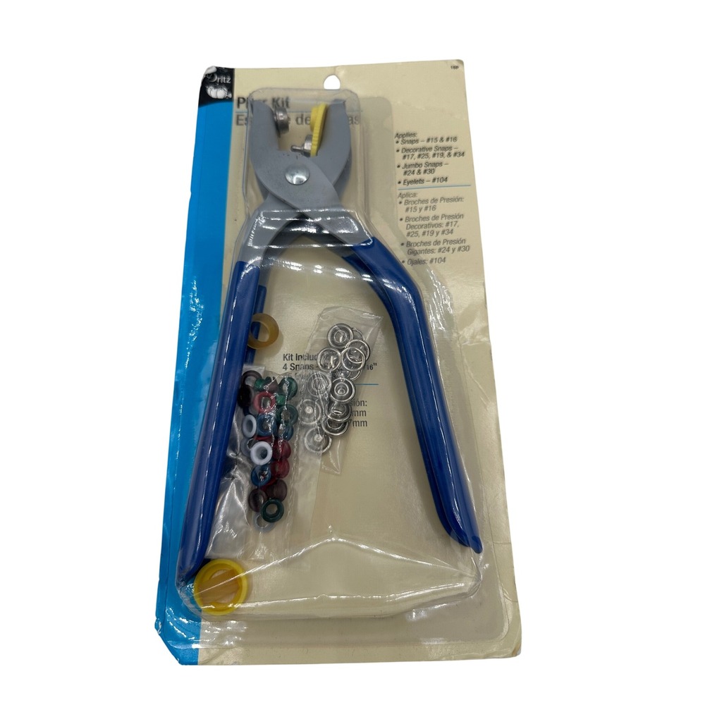 Dritz Plier Kit Unisex OS Blue New Snap Eyelet Fastener Tool Set 2005